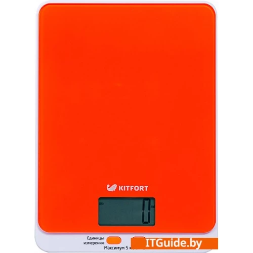 Кухонные весы Kitfort KT-803-5 (оранжевый) ver2