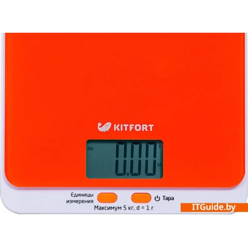 Кухонные весы Kitfort KT-803-5 (оранжевый) ver3