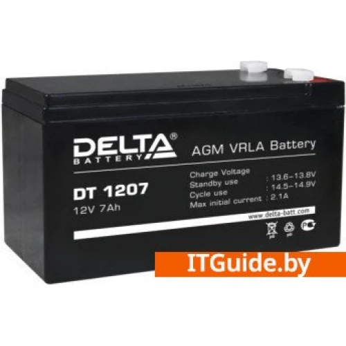 Аккумулятор для ИБП Delta DT 1207 (12В/7 А·ч) ver1