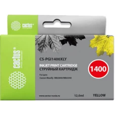 Картридж CACTUS CS-PGI1400XLY (аналог Canon PGI-1400XL Y)