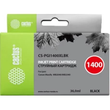 Картридж CACTUS CS-PGI1400XLBK (аналог Canon PGI-1400XL BK)