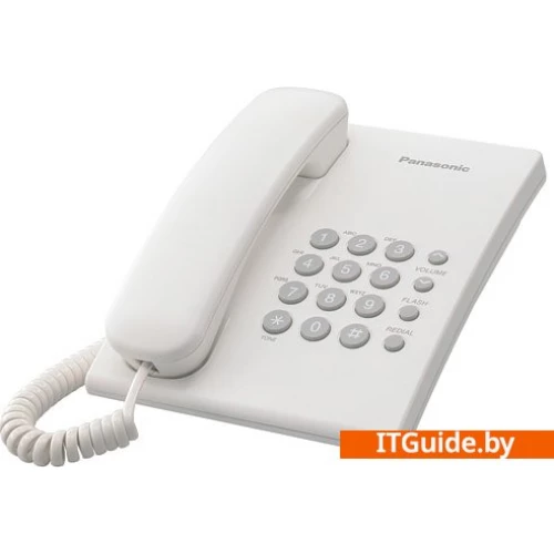 Проводной телефон Panasonic KX-TS2350RUW (белый) ver1