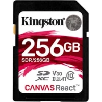Карта памяти Kingston Canvas React SDR/256GB SDXC 256GB