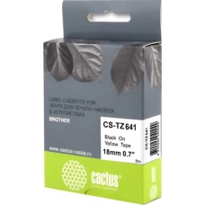 Картридж-лента для термопринтера CACTUS CS-TZ641 (аналог Brother TZ641)