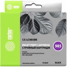 Картридж CACTUS CS-LC985BK (аналог Brother LC985BK)