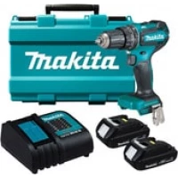 Ударная дрель-шуруповерт Makita DHP485SYE (с 2-мя АКБ, кейс)