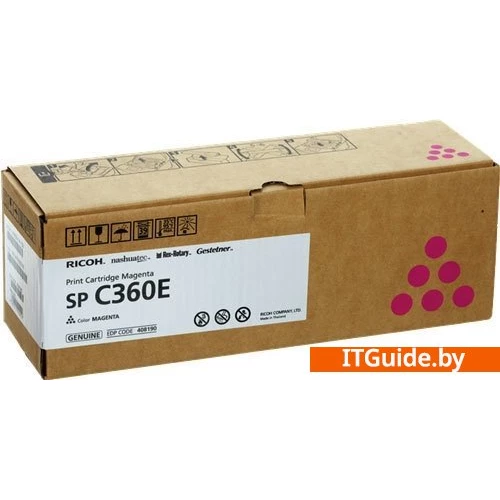 Картридж Ricoh SP C360E 408190 (маджента) ver1