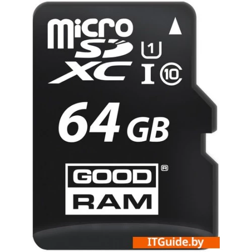 GOODRAM M1AA microSDXC M1AA-0640R12 64GB (с адаптером) ver4
