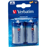 Батарейки Verbatim D Alkaline Batteries 49923