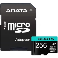 Карта памяти A-Data Premier Pro AUSDX256GUI3V30SA2-RA1 microSDXC 256GB (с адаптером)