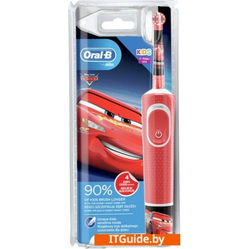 Электрическая зубная щетка Braun Oral-B Kids Cars D100.413.2K ver2