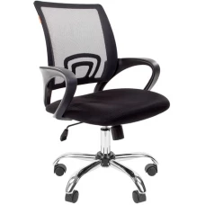 Кресло CHAIRMAN 696 Chrome (черный)
