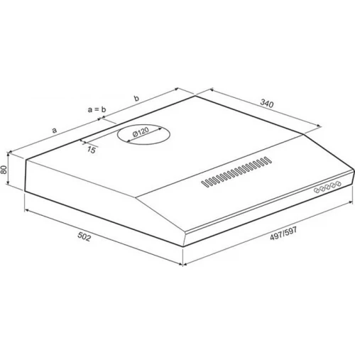 Кухонная вытяжка Krona Jessica slim 600 PB (серебристый металлик) ver2