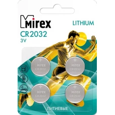 Батарейки Mirex CR2032 4 шт CR2032-E4