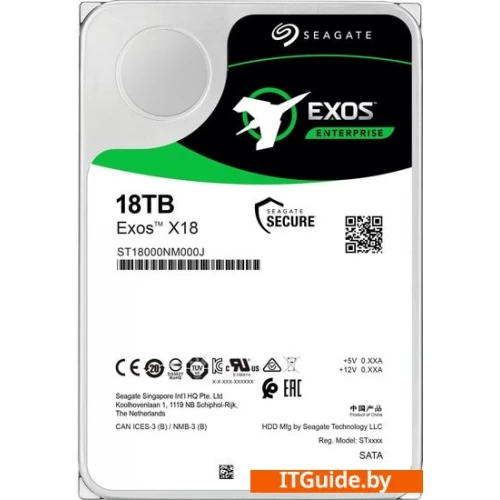 Жесткий диск Seagate Exos X18 18TB ST18000NM000J ver1