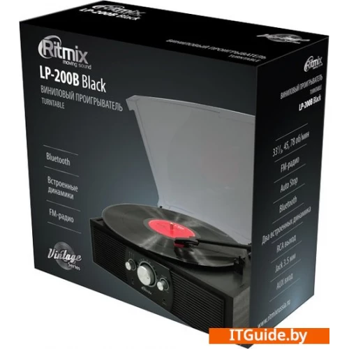 Виниловый проигрыватель Ritmix LP-200B ver4