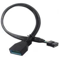 Кабель ExeGate USB 2.0 10 pin - 20 pin EX-CC-U3U2-0.3