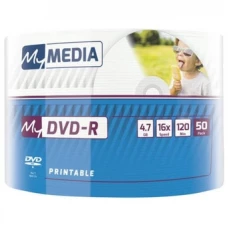 DVD-R диск MyMedia 4.7Gb 16x MyMedia Printable 50 шт. в пленке 69202