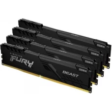 Оперативная память Kingston FURY Beast 4x16GB DDR4 PC4-25600 KF432C16BB1K4/64