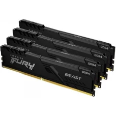 Оперативная память Kingston FURY Beast 4x16GB DDR4 PC4-28800 KF436C18BBK4/64