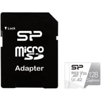 Карта памяти Silicon-Power Superior microSDXC SP128GBSTXDA2V20SP 128GB (с адаптером)