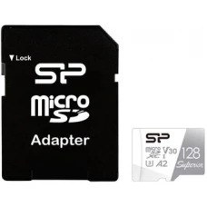 Карта памяти Silicon-Power Superior microSDXC SP128GBSTXDA2V20SP 128GB (с адаптером)