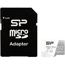 Карта памяти Silicon-Power Superior microSDXC SP512GBSTXDA2V20SP 512GB (с адаптером)