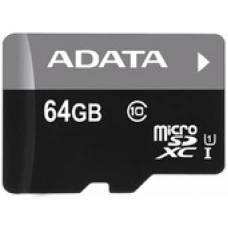 Карта памяти A-Data Premier microSDXC UHS-I U1 (10 Class) 64 Gb (AUSDH64GUICL10-RA1)