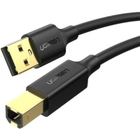Кабель Ugreen US135 USB Type-A - USB Type-B (1 м, черный)