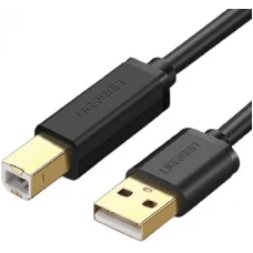 Кабель Ugreen US135 USB Type-A - USB Type-B (1.5 м, черный)