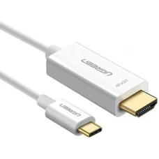 Кабель Ugreen MM121 HDMI - USB Type-C (1.5 м, белый)