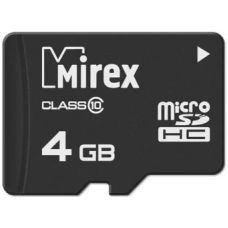 Карта памяти Mirex microSDHC 13612-MC10SD04 4GB