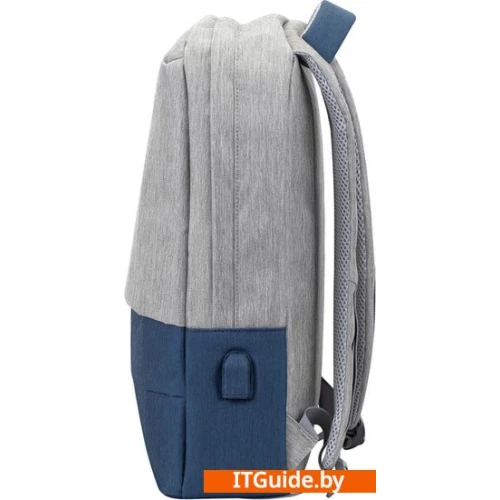 Городской рюкзак Rivacase 7562 (серый/синий) ver3