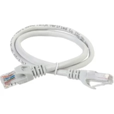 Кабель ITK RJ 45 - RJ45 PC01-C6U-1M (1 м, серый)