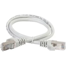 Кабель ITK RJ45 - RJ45 PC01-C5EFL-1M (1 м, серый)