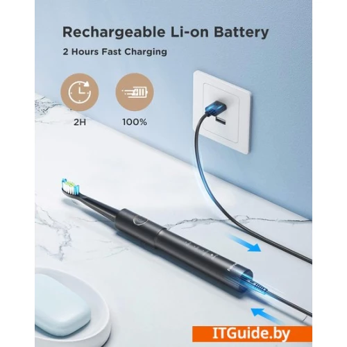 Электрическая зубная щетка Fairywill E11 (розовый, 8 насадок) ver5