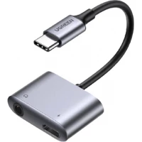 Адаптер Ugreen CM231 60164 USB Type-C - USB Type-C, 3.5 мм