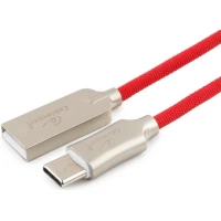 Кабель Cablexpert USB Type-A - USB Type-C CC-P-USBC02R-1M (1 м, красный)