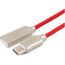 Кабель Cablexpert USB Type-A - USB Type-C CC-P-USBC02R-1M (1 м, красный)