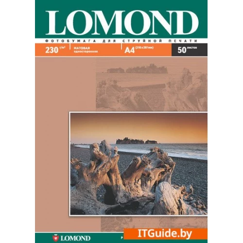 Lomond Матовая односторонняя A3 230 г/кв.м. 50 листов (0102156) ver1