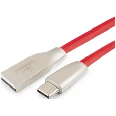 Кабель Cablexpert USB Type-A - USB Type-C CC-G-USBC01R-1M (1 м, красный)