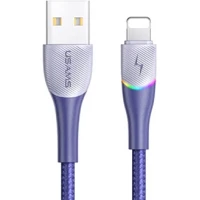 Кабель Usams U77 USB Type-A - Lightning SJ541USB02 (1.2, синий)