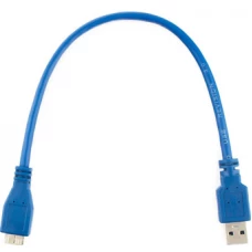 Кабель Cablexpert CCP-mUSB3-AMBM-1 USB Type A - microUSB Type B (0.3 м, синий)