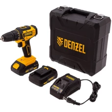 Дрель-шуруповерт Denzel CDL-18-02BM (с 2-мя АКБ, кейс)