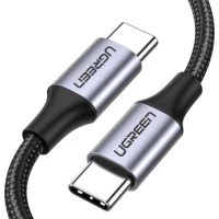 Кабель Ugreen US261 50152 USB Type-C - USB Type-C (2 м, черный)