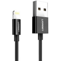 Кабель Ugreen US155 80823 USB Type-A - Lightning (2 м, черный)