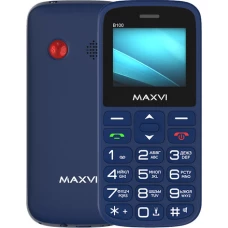 Кнопочный телефон Maxvi B100 (синий)
