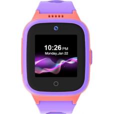 Детские умные часы LeeFine Q27 4G (розовый/фиолетовый)