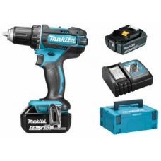 Дрель-шуруповерт Makita DDF482RTJ (с 2-мя АКБ, кейс)