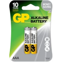 Батарейка GP Alkaline AAA 2шт LR03/24AE-2UE2